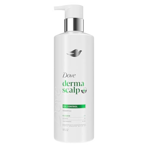 Dove Derma Scalp Oil Control Shampoo with Glycerin, Niacinamide, Sulfates – 16 Fl Oz - görsel 2