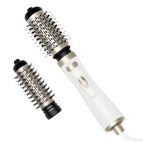 3 in 1 Rotating Hair Dryer Brush - White | OKWRAP Avelisse