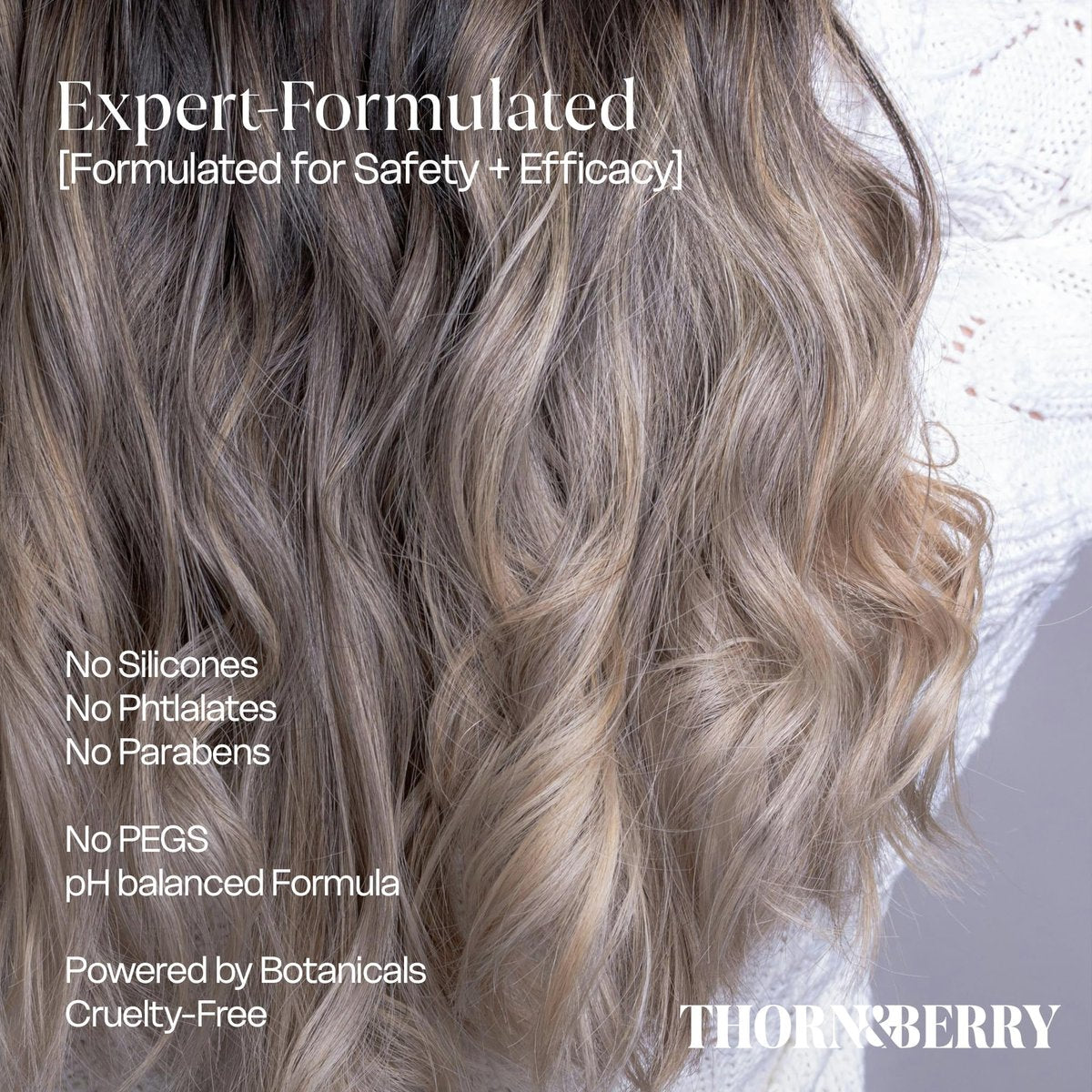 THORN & BERRY Hair Growth Serum for Thinning Hair | Thicker Fuller Hair Thickening Serum with Rosemary Oil, Saw Palmetto, Biotin, Multi Peptides, Redensyl & Caffeine | Density DHT Blocker for Women Avelisse