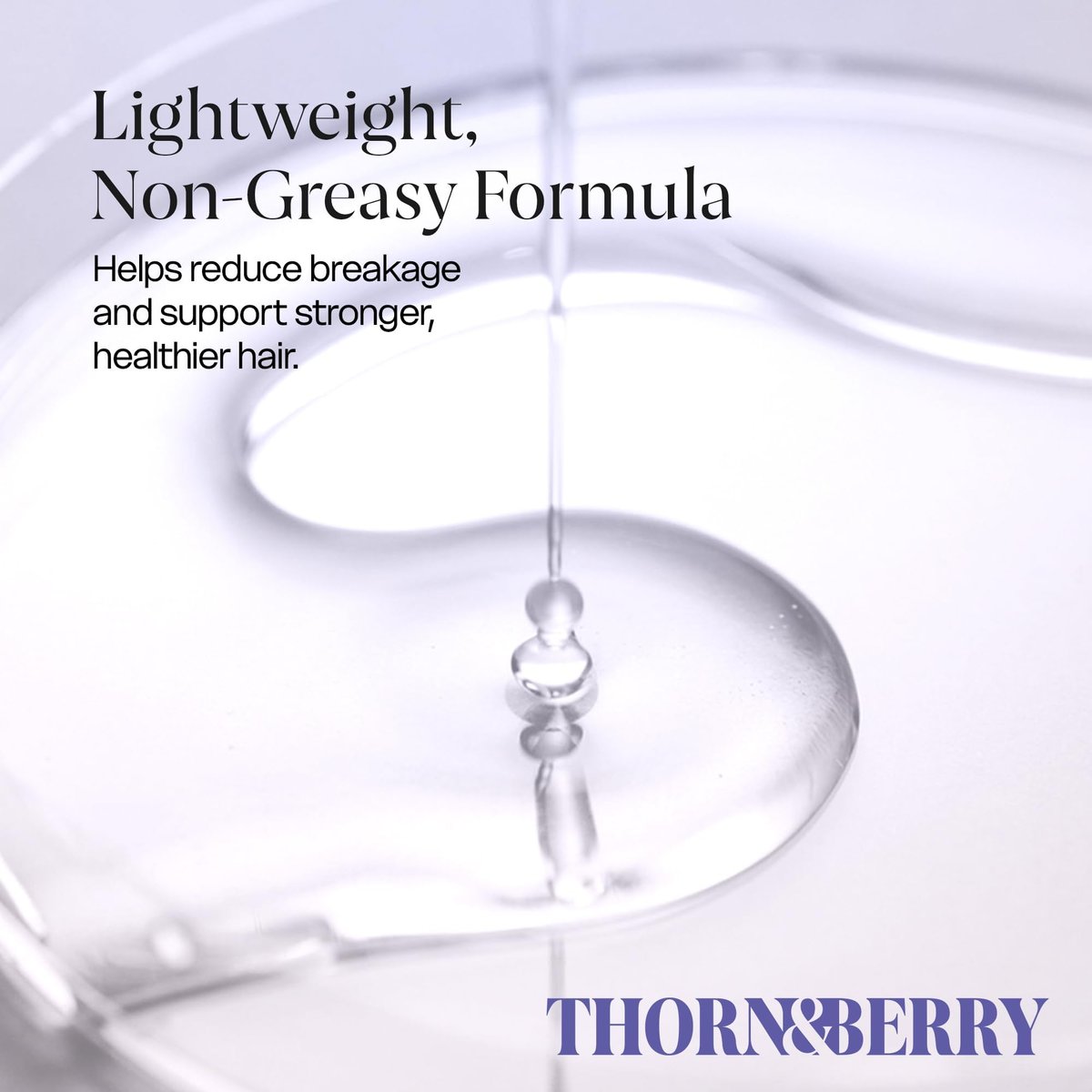 THORN & BERRY Hair Growth Serum for Thinning Hair | Thicker Fuller Hair Thickening Serum with Rosemary Oil, Saw Palmetto, Biotin, Multi Peptides, Redensyl & Caffeine | Density DHT Blocker for Women Avelisse