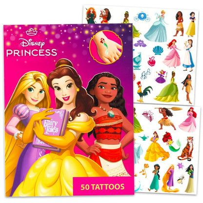 Disney Tattoos Party Favor Set for Girls - 150 Temporary Tattoos Featuring Minnie Mouse, Disney Princess and Frozen with Stickers (6 Tattoo Sheets)