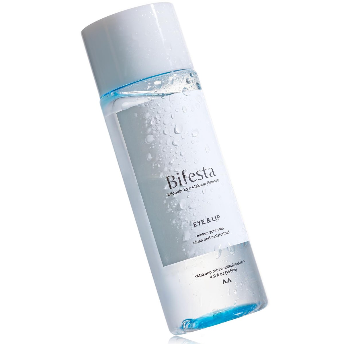 Bifesta Eye & Lip Micellar Makeup Remover 4.9 fl oz (145ml) – Dual-Phase Waterproof Makeup Remover, Non-Greasy, Fragrance-Free by MANDOM, Made in Japan Avelisse