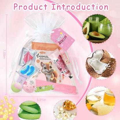 144 PCS Spa Party Supplies for Women - Ultimate Spa Day Favors Kit with Face Masks, Lip Balm, Under Eye Patches, Foot Bath Bombs, Mother's Day Gifts, Self Care Essentials Avelisse