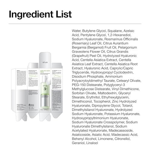 ANUA Azelaic Acid CICA Skin Soothing Moisturizer - Lightweight Redness Relief for Acne Prone Skin, Fragrance Free, Korean Skincare, 3.38 fl oz - görsel 10