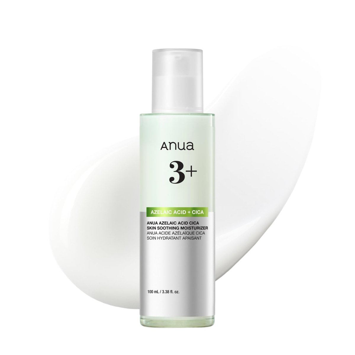 ANUA Azelaic Acid CICA Skin Soothing Moisturizer - Lightweight Redness Relief for Acne Prone Skin, Fragrance Free, Korean Skincare, 3.38 fl oz - görsel 1