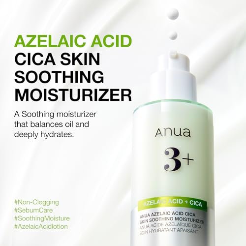 ANUA Azelaic Acid CICA Skin Soothing Moisturizer - Lightweight Redness Relief for Acne Prone Skin, Fragrance Free, Korean Skincare, 3.38 fl oz - görsel 12