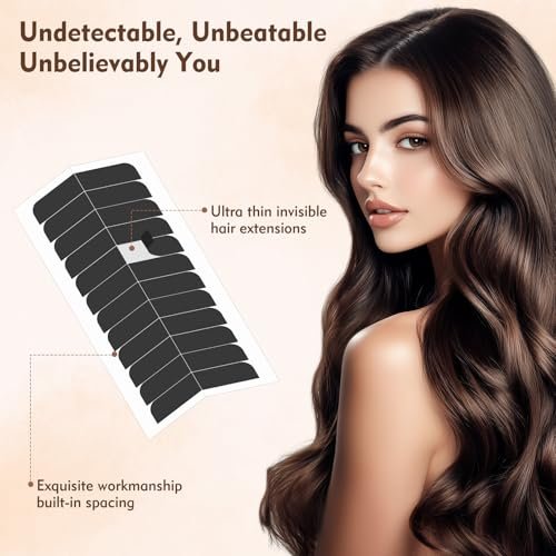 180 Pcs Hair Extension Tape – Strong Double Sided Adhesive Tape for Tape-In Hair Extensions (Black) - görsel 6