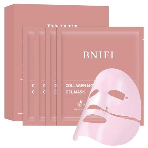 BNIFI Collagen Face Mask - Hydrating Overnight Hydrogel Facial Mask for Women's Delicate Skin, Minimizes Pores, Firms Skin (28g × 4 Pieces) - görsel 2