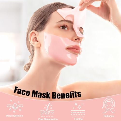 BNIFI Collagen Face Mask - Hydrating Overnight Hydrogel Facial Mask for Women's Delicate Skin, Minimizes Pores, Firms Skin (28g × 4 Pieces) - görsel 4