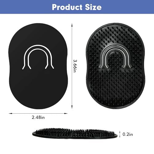 12-Pack Pocket Combs for Men - Soft Portable Hand Comb for Shampoo, Scalp, Beard Massage - FOVKO - görsel 4