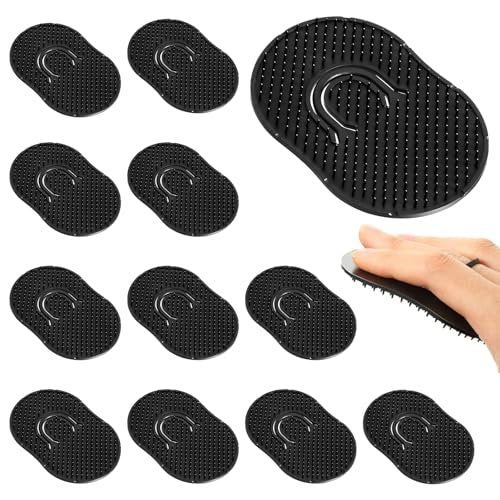 12-Pack Pocket Combs for Men - Soft Portable Hand Comb for Shampoo, Scalp, Beard Massage - FOVKO - görsel 2