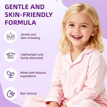 Veakson Magnesium Lotion for Kids & Babies - Lavender Magnesium Cream for Sleep, Soothing Relief & Relaxation, Topical Butter, 4 oz