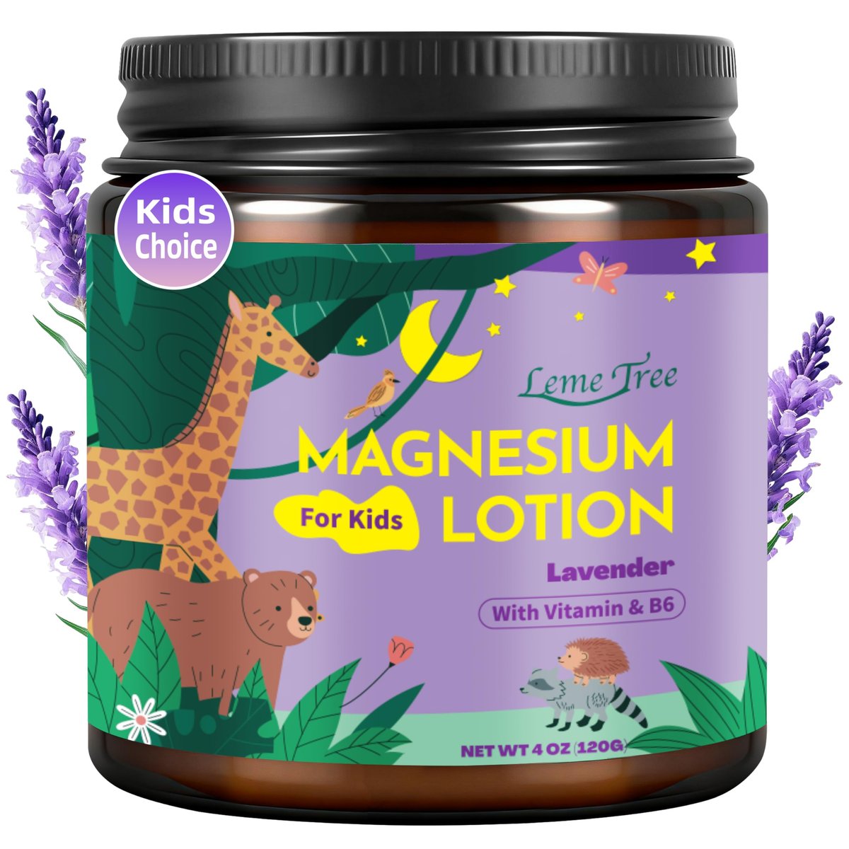 Veakson Magnesium Lotion for Kids & Babies - Lavender Magnesium Cream for Sleep, Soothing Relief & Relaxation, Topical Butter, 4 oz - görsel 2