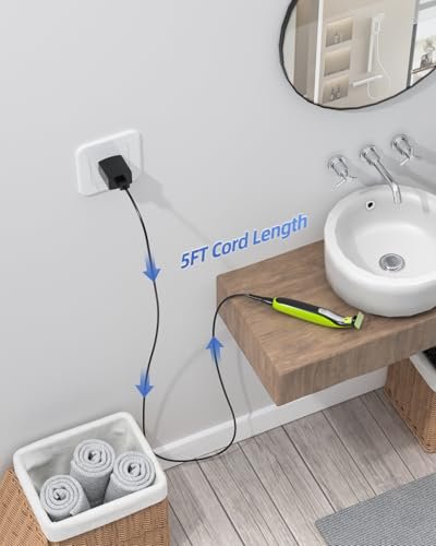 5V Fast Charger Compatible with Philips Norelco Electric Shavers (2000-7800 Series, Wet & Dry)