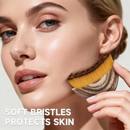 SANLESS Lymphatic Contour Face Brush – Silicone Facial Massage Tool for Drainage & Relaxation Avelisse