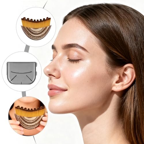 SANLESS Lymphatic Contour Face Brush – Silicone Facial Massage Tool for Drainage & Relaxation Avelisse