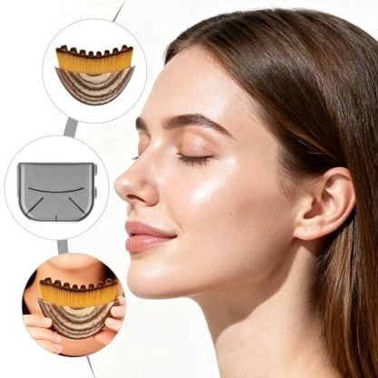 SANLESS Lymphatic Contour Face Brush – Silicone Facial Massage Tool for Drainage & Relaxation Avelisse