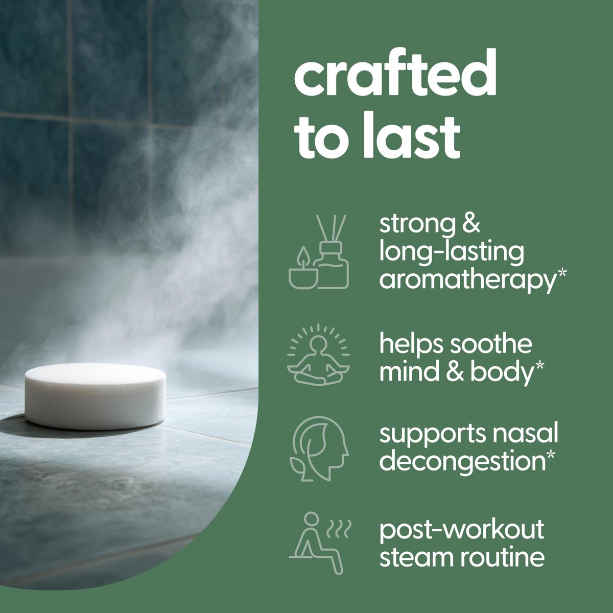 Eucalyptus Aromatherapy Shower Steamers – 14 Individually Wrapped Tablets for Sinus Relief, Relaxation, Sleep & Post-Workout Recovery by M3 Naturals - görsel 5