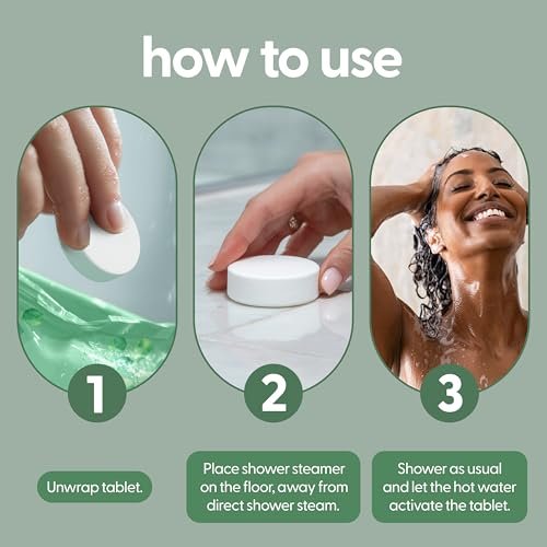 Eucalyptus Aromatherapy Shower Steamers – 14 Individually Wrapped Tablets for Sinus Relief, Relaxation, Sleep & Post-Workout Recovery by M3 Naturals - görsel 10