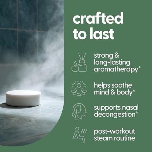 Eucalyptus Aromatherapy Shower Steamers – 14 Individually Wrapped Tablets for Sinus Relief, Relaxation, Sleep & Post-Workout Recovery by M3 Naturals - görsel 6