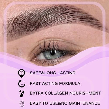 Omysda Lash Lift and Brow Lamination Kit - Black, Professional DIY Eyelash & Eyebrow Perm Kit, 6-8 Weeks Long-Lasting, 4 in 1 Solution Avelisse