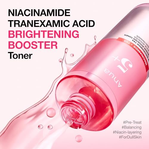 Anua Niacinamide Tranexamic Acid Brightening Booster Toner - Lightweight Pink Essence Toner for Dark Spot Care, Glow & Skin Clarity - Korean Skincare, 8.45 fl oz - görsel 4