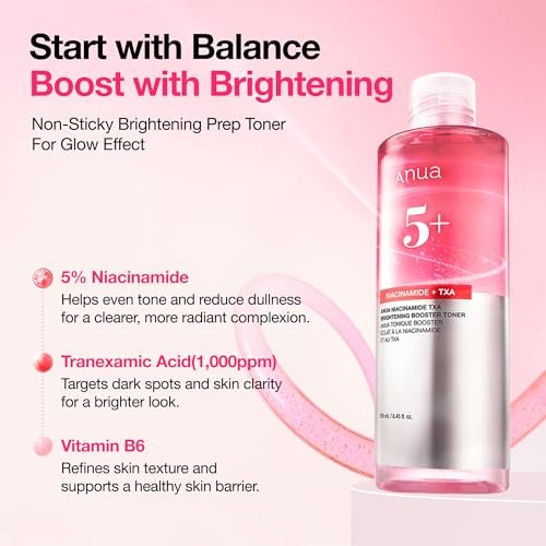 Anua Niacinamide Tranexamic Acid Brightening Booster Toner - Lightweight Pink Essence Toner for Dark Spot Care, Glow & Skin Clarity - Korean Skincare, 8.45 fl oz - görsel 6