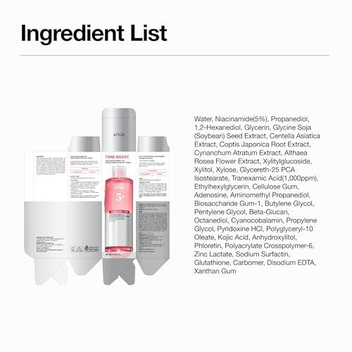Anua Niacinamide Tranexamic Acid Brightening Booster Toner - Lightweight Pink Essence Toner for Dark Spot Care, Glow & Skin Clarity - Korean Skincare, 8.45 fl oz - görsel 16