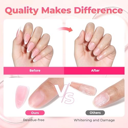 UNA GELLA No Mess Nail Glue Remover for Press On Nails 10ml 2Pcs, Acetone Free Multi-functional Fake Nail Remover with Built-in Pry Tip, Quick Adhesive Debonder for False Tips - görsel 3