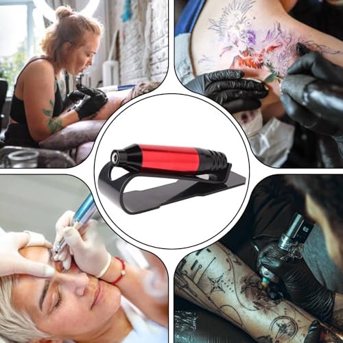 YONGDA Tattoo Pen Holder Stand 3 Pack - Acrylic Tattoo Machine Holder Display Rack with U Shape Grooves Organizer Shelf for Tattoo Gun Rotary Pen Support Rest Accessories Kit, Stable & Easy to Clean - görsel 11