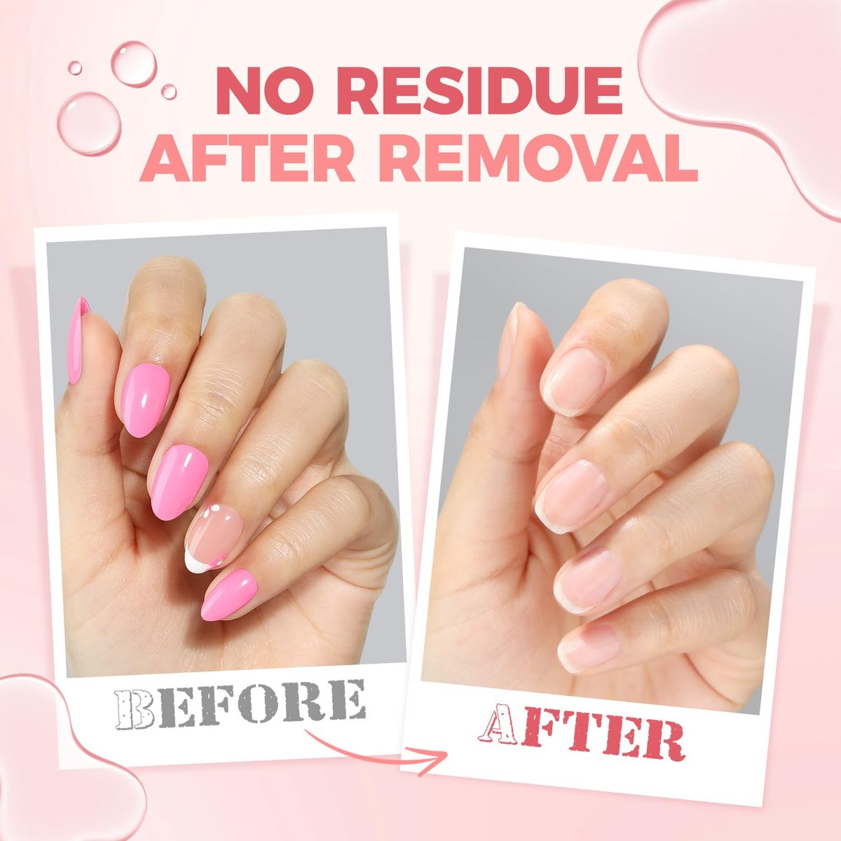 UNA GELLA Press On Nail Glue Remover with Built-in Crowbar - 30ml Acetone-Free Gentle Soak Off for Nail Tips & Adhesive Glue - Easy Home DIY Nail Art Remover - görsel 3