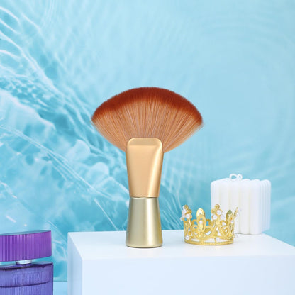 Zyghjort Professional Large Body Powder Brush – Soft Kabuki Finishing Brush for Face & Body, Dual-Purpose Setting Brush with Rose Gold Metal Handle
