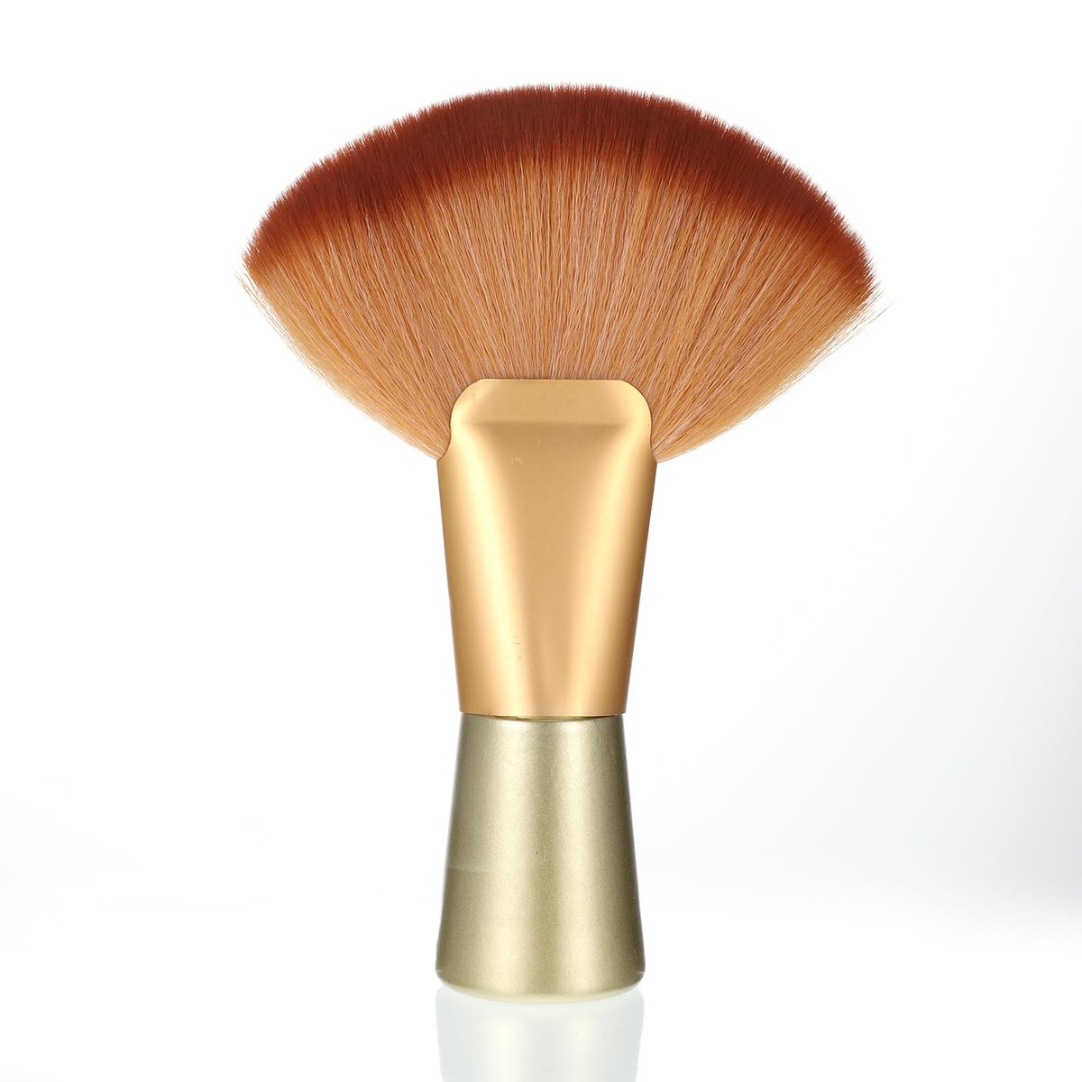 Zyghjort Professional Large Body Powder Brush – Soft Kabuki Finishing Brush for Face & Body, Dual-Purpose Setting Brush with Rose Gold Metal Handle - görsel 1
