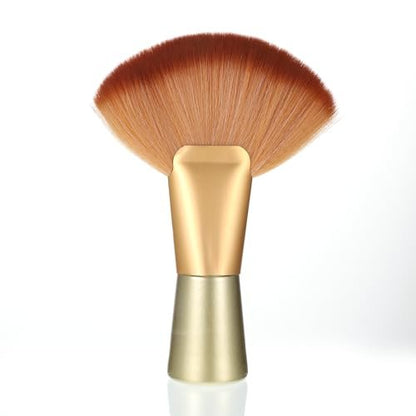 Zyghjort Professional Large Body Powder Brush – Soft Kabuki Finishing Brush for Face & Body, Dual-Purpose Setting Brush with Rose Gold Metal Handle