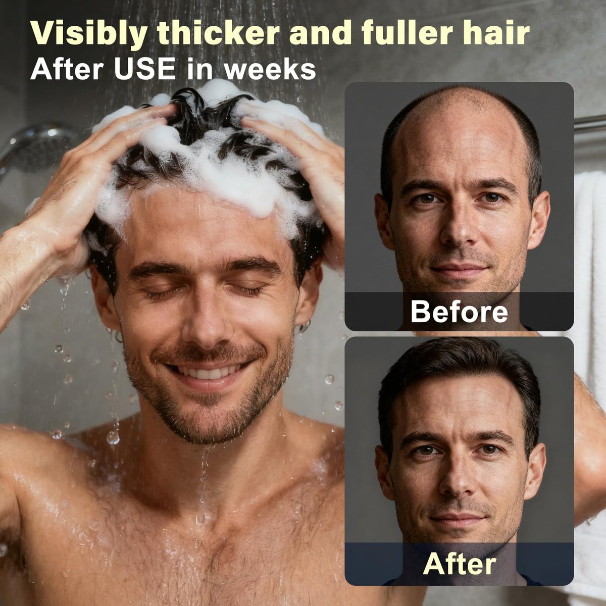 Root Activator Shampoo For Men - Hair Growth Shampoo for Hair Loss and Thinning Hair - 300 mL/10.1 fl oz Avelisse