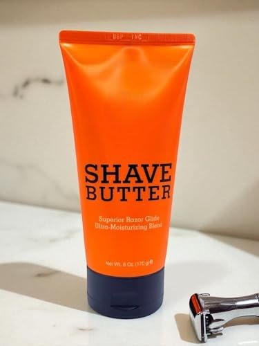 Shave Butter 6 oz – Pack of 3 – Ultra-Lubricating Shaving Cream with Shea, Mango & Cocoa Butter – Prevents Nicks & Razor Burn Avelisse