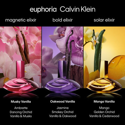 Calvin Klein Euphoria Elixir Eau de Parfum Trio Gift Set – Bold, Magnetic, Solar – Women’s Perfume Set Avelisse