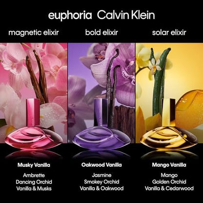 Calvin Klein Euphoria Elixir Eau de Parfum Trio Gift Set – Bold, Magnetic, Solar – Women’s Perfume Set Avelisse