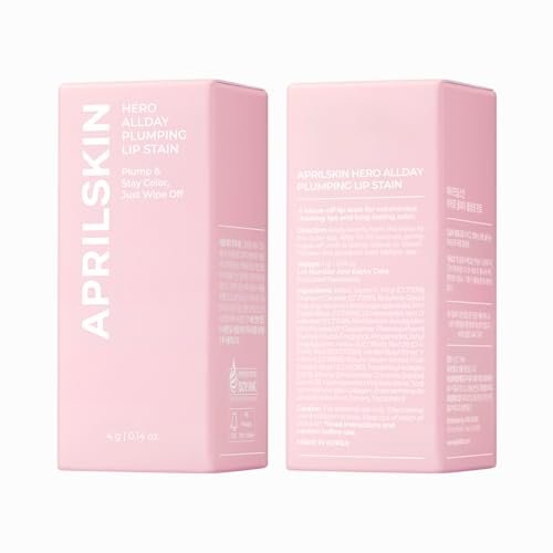 APRILSKIN Hero All Day Plumping Lip Stain - 24H Long-Lasting, Quick Visible Plumping, Smudge-Proof & Transfer Proof Wipe-Off Tint - Natural Rose (0.14 oz) - görsel 18