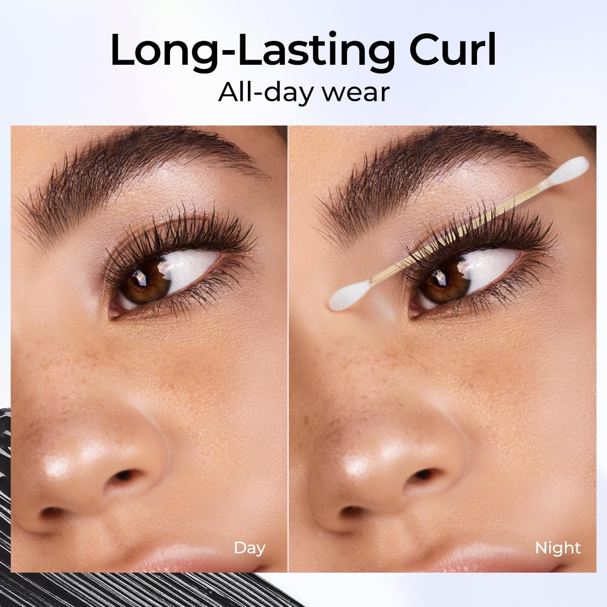 SACE LADY Waterproof Mascara - All-in-Lash Volume & Length, Smudge-Proof & Sweat-Proof, Long-Lasting Curl, Natural Black Eye Makeup for Women Avelisse