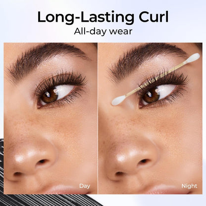 SACE LADY Waterproof Mascara - All-in-Lash Volume & Length, Smudge-Proof & Sweat-Proof, Long-Lasting Curl, Natural Black Eye Makeup for Women Avelisse