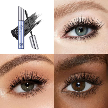 SACE LADY Waterproof Mascara - All-in-Lash Volume & Length, Smudge-Proof & Sweat-Proof, Long-Lasting Curl, Natural Black Eye Makeup for Women Avelisse