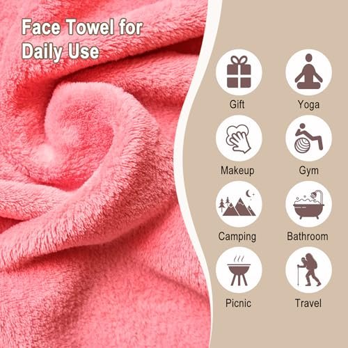 KODAMO Makeup Remover Cloth - Reusable Microfiber Face Towels for Makeup Removal, Cleansing & Skincare - Washable Facial Cloths for Sensitive Skin (Pack of 5) - görsel 8
