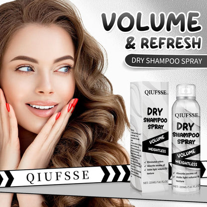 QIUFSSE Dry Shampoo Spray - Volumizing Dry Shampoo for Women & Men, Absorbs Excess Oil, Instant Refresh Hair, Rice Starch, Keratin, Nourishes Hair Roots, 7.61 oz Avelisse