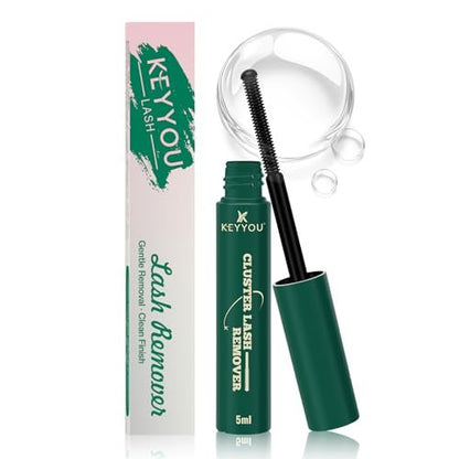 KEYYOU Lash Cluster Lash Remover 5ML – Oil-Based Gentle Eyelash Glue Remover for Lash Bond and Seal, Safe for Self-Application DIY Use