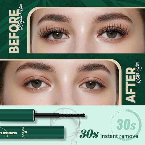KEYYOU Lash Cluster Lash Remover 5ML – Oil-Based Gentle Eyelash Glue Remover for Lash Bond and Seal, Safe for Self-Application DIY Use - görsel 4