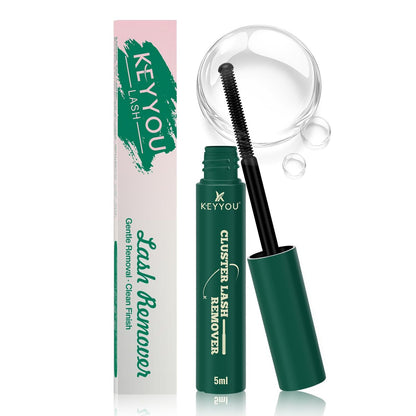 KEYYOU Lash Cluster Lash Remover 5ML – Oil-Based Gentle Eyelash Glue Remover for Lash Bond and Seal, Safe for Self-Application DIY Use