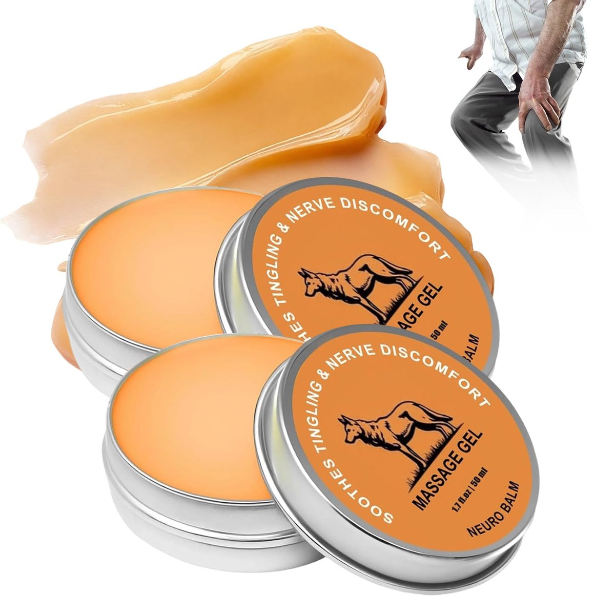 2pcs Neuro Balm - Nerve Relief Balm for Neuropathy, Muscle and Joint Soothing Cream for Hands, Feet, Neck and Shoulders Avelisse