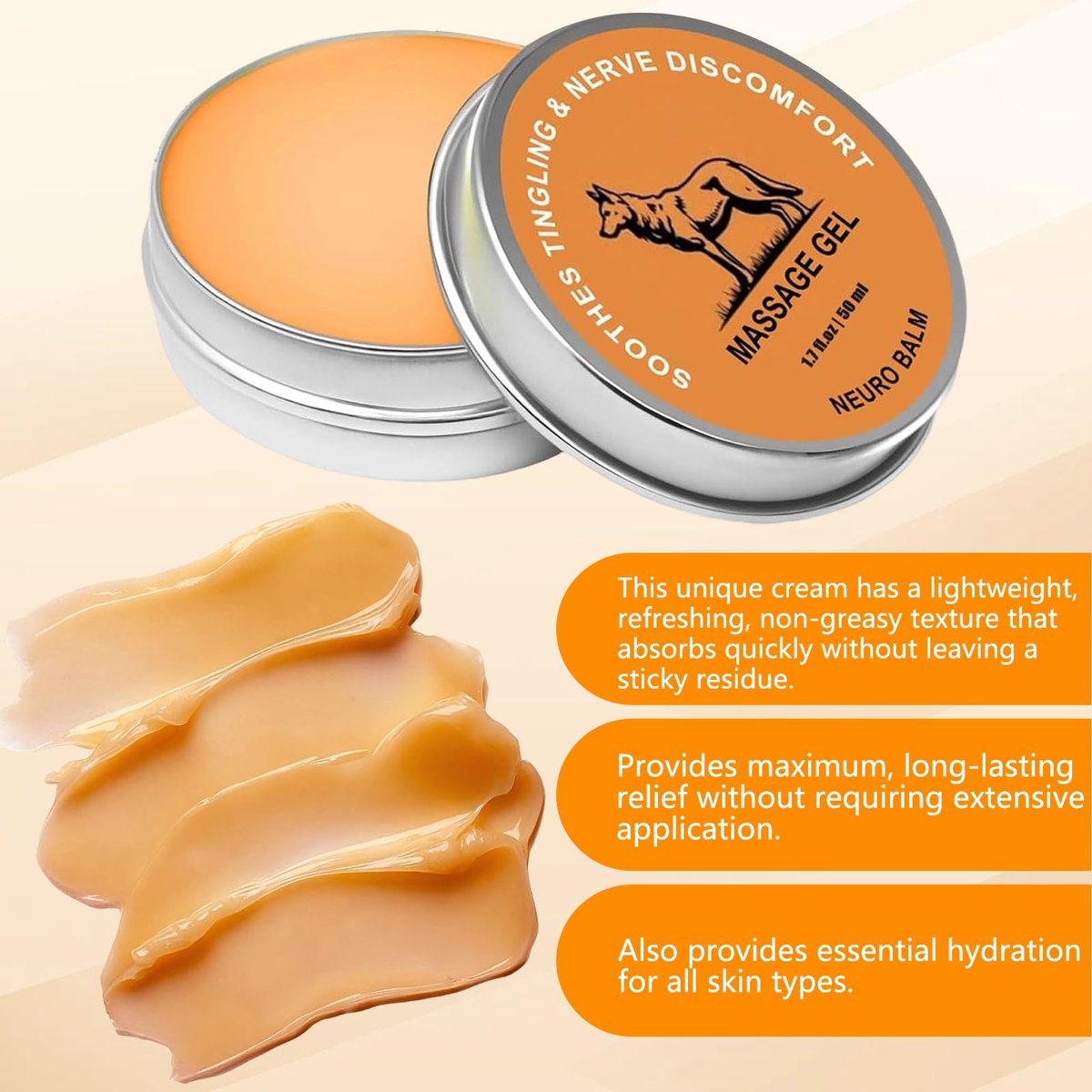 2pcs Neuro Balm - Nerve Relief Balm for Neuropathy, Muscle and Joint Soothing Cream for Hands, Feet, Neck and Shoulders Avelisse