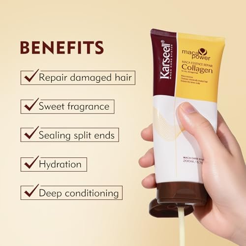 Karseell Collagen Hair Treatment Deep Repair Mask with Argan Oil for Dry Damaged Hair - 200ml Avelisse